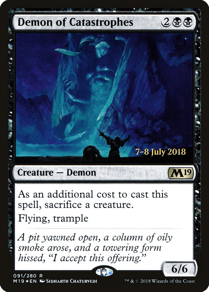 Demon of Catastrophes [Core Set 2019 Prerelease Promos] | L.A. Mood Comics and Games