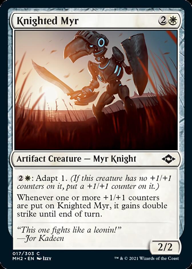 Knighted Myr [Modern Horizons 2] | L.A. Mood Comics and Games