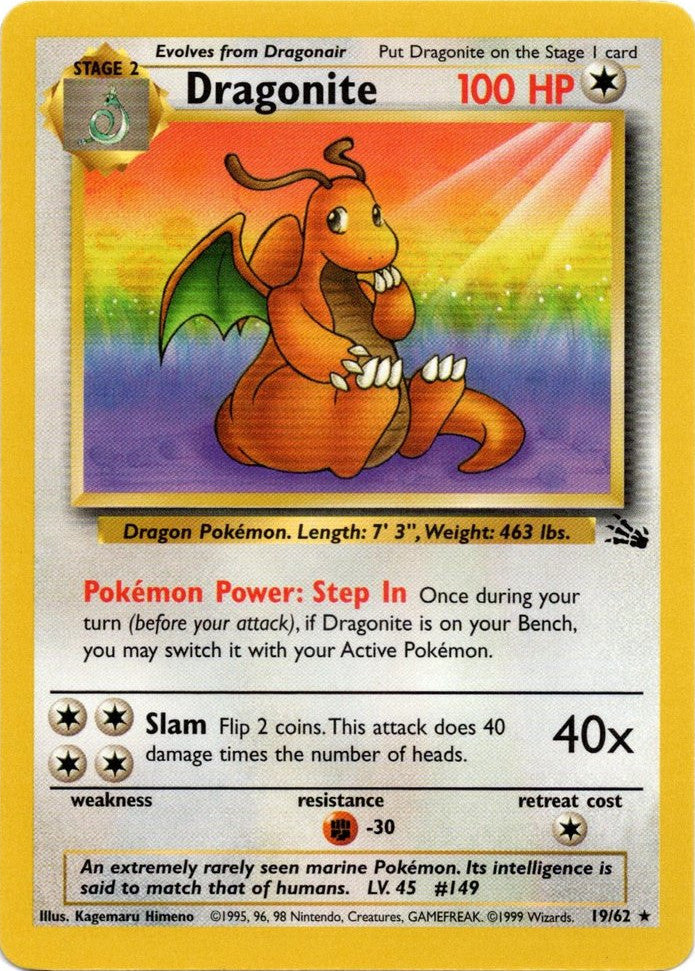 Dragonite (19/62) [Fossil Unlimited] | L.A. Mood Comics and Games