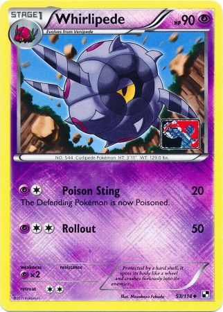 Whirlipede (53/114) (League Promo) [Black & White: Base Set] | L.A. Mood Comics and Games