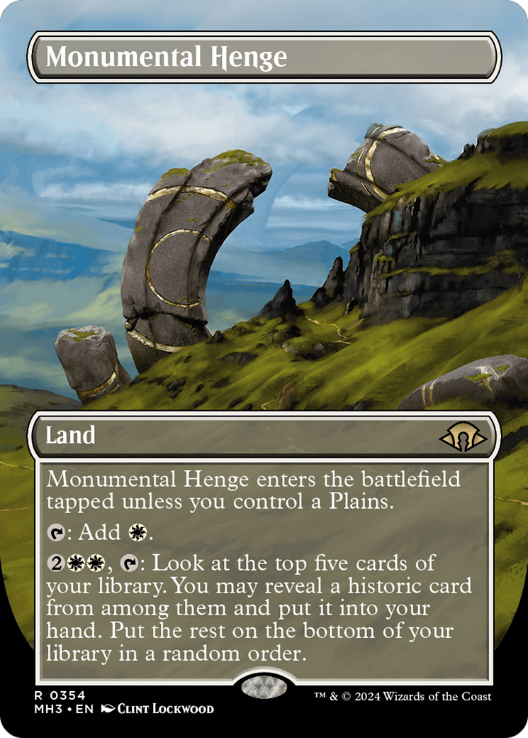 Monumental Henge (Borderless) [Modern Horizons 3] | L.A. Mood Comics and Games