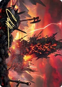 Immersturm Skullcairn Art Card (Gold-Stamped Signature) [Kaldheim Art Series] | L.A. Mood Comics and Games