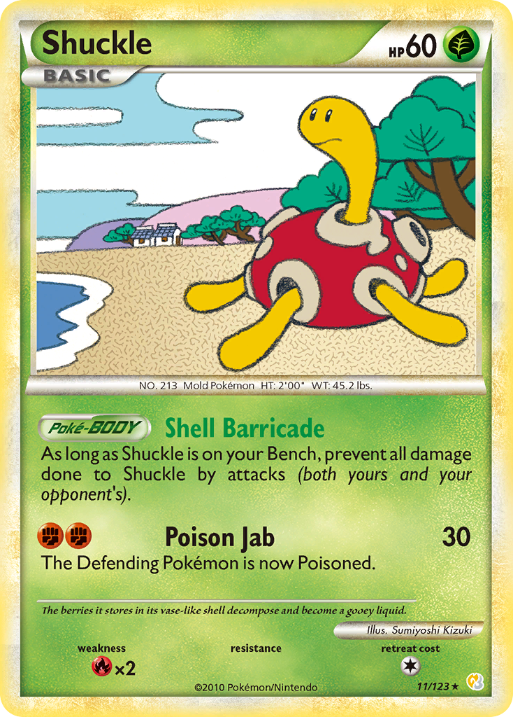 Shuckle (11/123) [HeartGold & SoulSilver: Base Set] | L.A. Mood Comics and Games