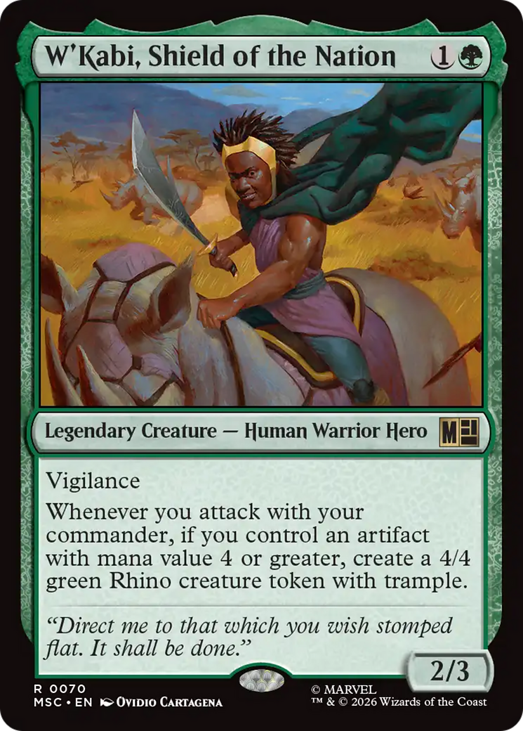 W'Kabi, Shield of the Nation (Surge Foil) [Marvel Super Heroes Commander] | L.A. Mood Comics and Games