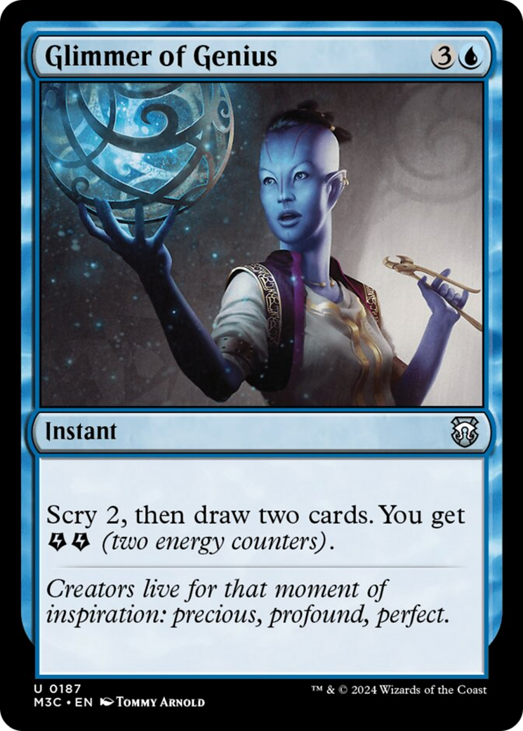 Glimmer of Genius (Ripple Foil) [Modern Horizons 3 Commander] | L.A. Mood Comics and Games