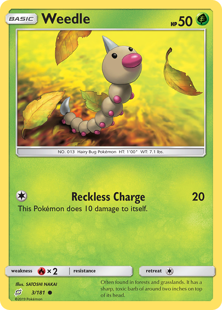 Weedle (3/181) [Sun & Moon: Team Up] | L.A. Mood Comics and Games