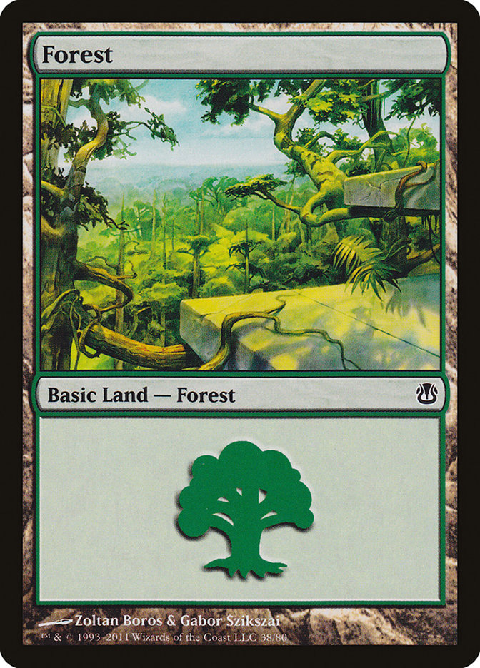 Forest (38) [Duel Decks: Ajani vs. Nicol Bolas] | L.A. Mood Comics and Games