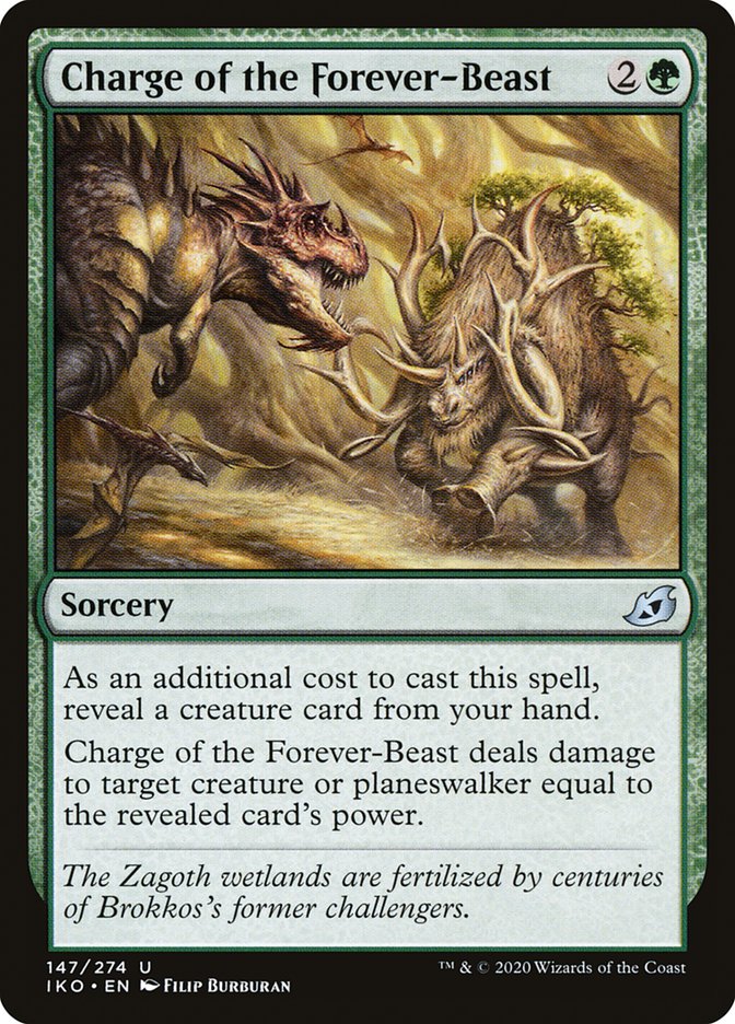 Charge of the Forever-Beast [Ikoria: Lair of Behemoths] | L.A. Mood Comics and Games