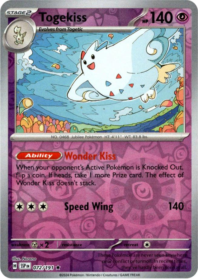 Togekiss (072/191) [Scarlet & Violet: Surging Sparks] | L.A. Mood Comics and Games