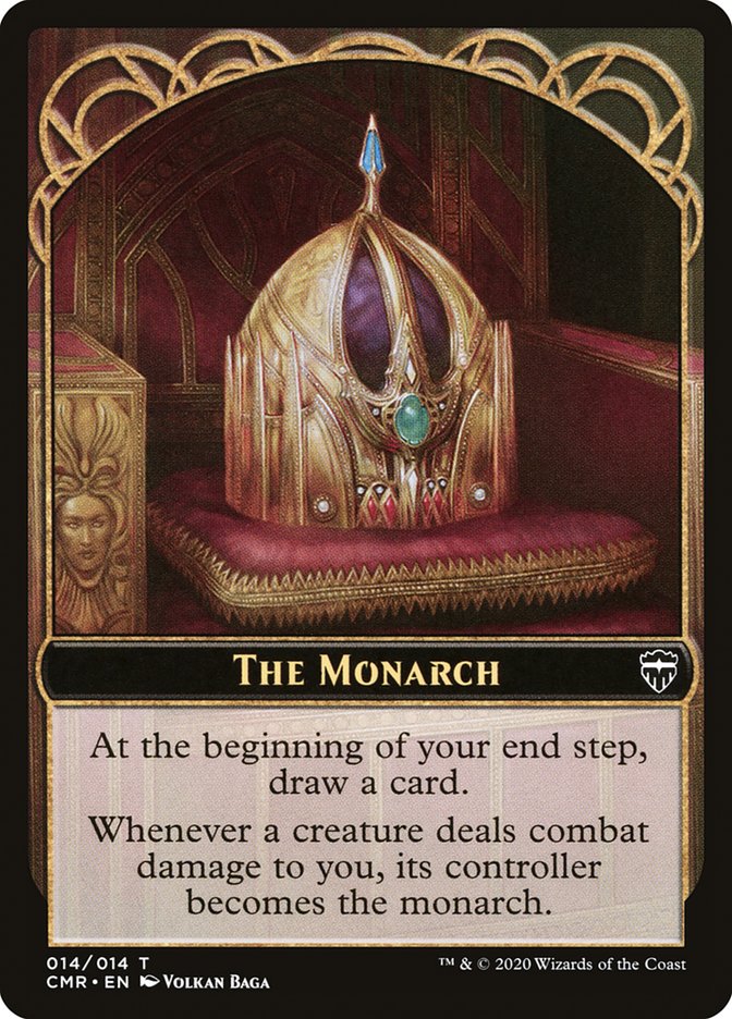 The Monarch // Treasure Double-Sided Token [Commander Legends Tokens] | L.A. Mood Comics and Games
