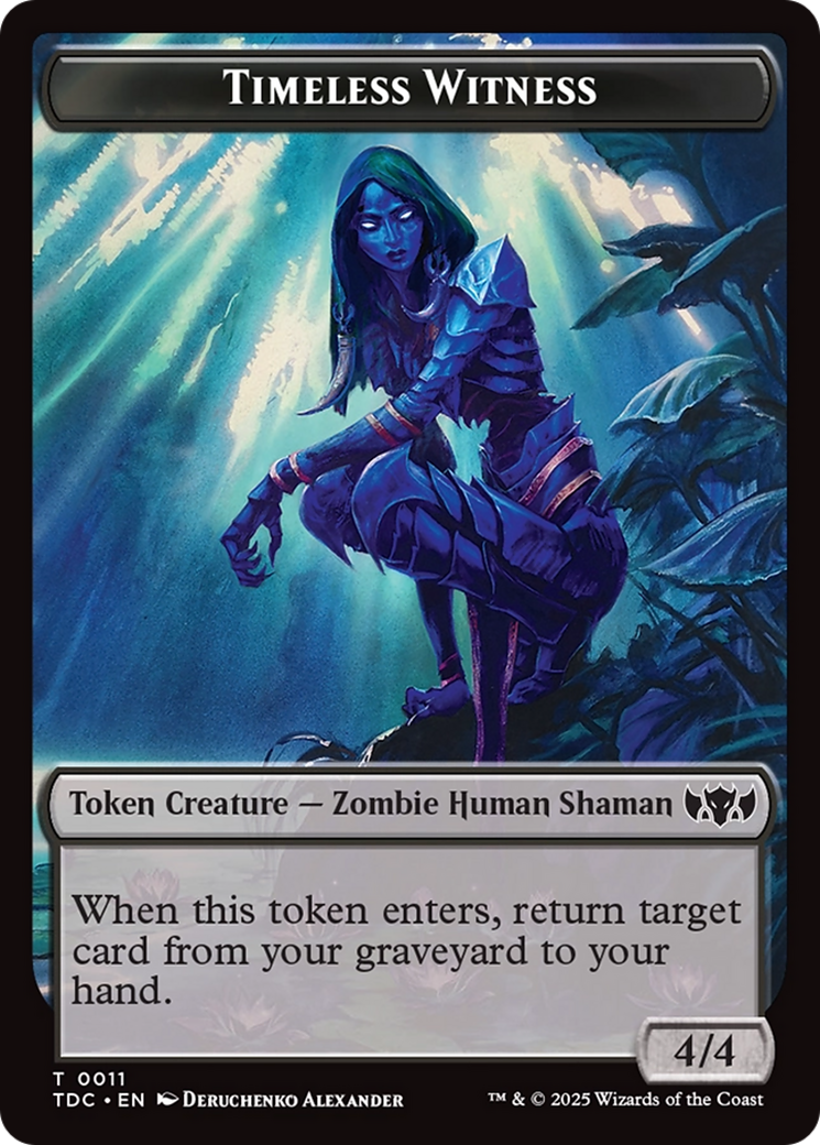 Goat // Timeless Witness Double-Sided Token [Tarkir: Dragonstorm Commander Tokens] | L.A. Mood Comics and Games
