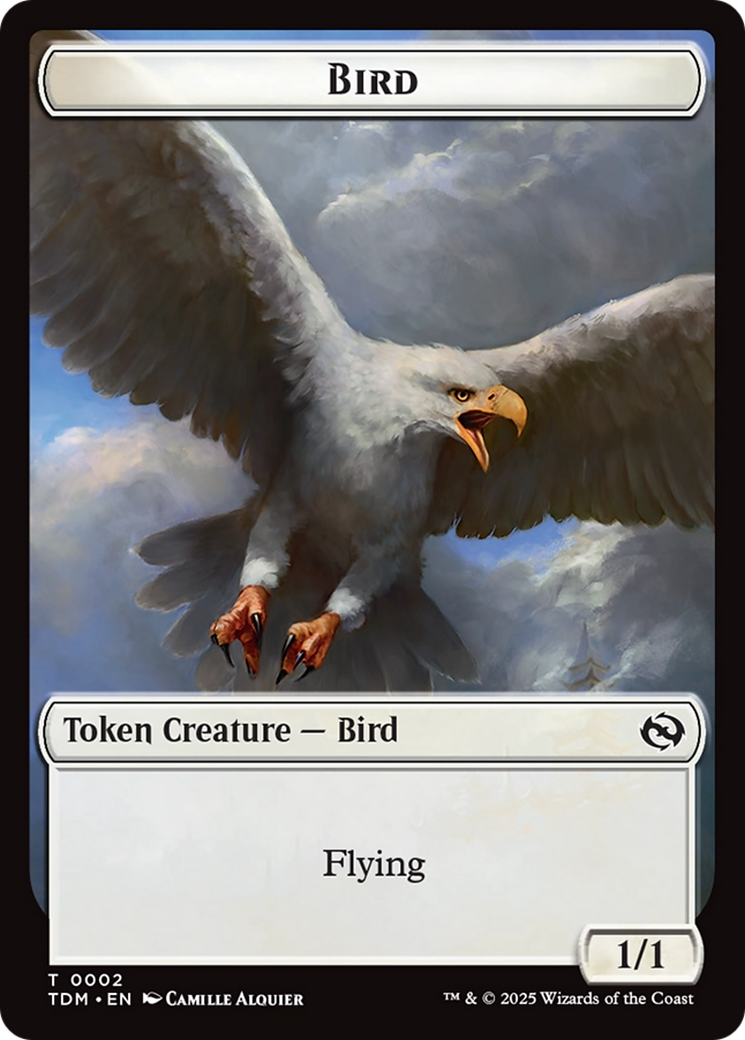 Inkling // Bird Double-Sided Token [Tarkir: Dragonstorm Commander Tokens] | L.A. Mood Comics and Games