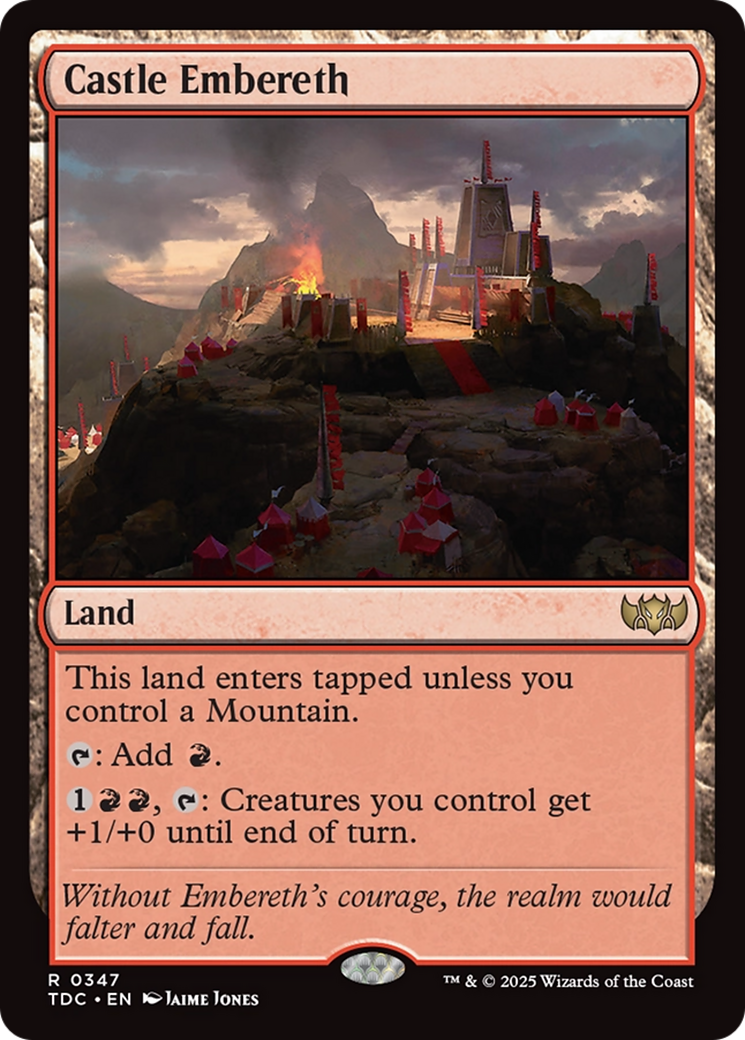 Castle Embereth [Tarkir: Dragonstorm Commander] | L.A. Mood Comics and Games