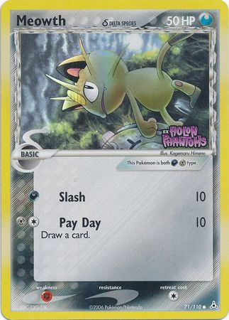 Meowth (71/110) (Delta Species) (Stamped) [EX: Holon Phantoms] | L.A. Mood Comics and Games