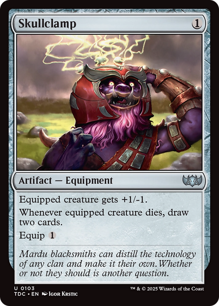 Skullclamp [Tarkir: Dragonstorm Commander] | L.A. Mood Comics and Games