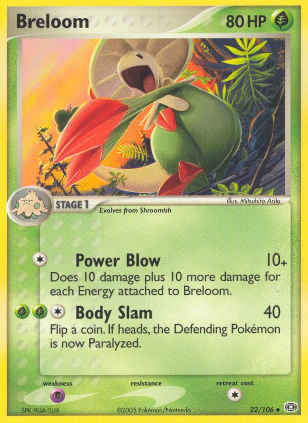 Breloom (22/106) [EX: Emerald] | L.A. Mood Comics and Games