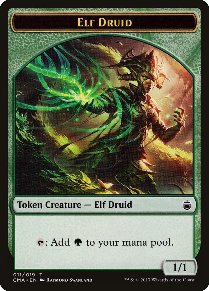 Elf Druid Token [Commander Anthology Tokens] | L.A. Mood Comics and Games