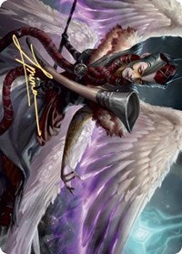 Firja, Judge of Valor Art Card (Gold-Stamped Signature) [Kaldheim Art Series] | L.A. Mood Comics and Games