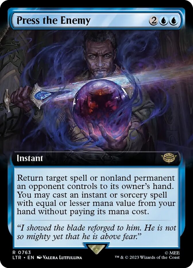 Press the Enemy (Extended Art) (Surge Foil) [The Lord of the Rings: Tales of Middle-Earth] | L.A. Mood Comics and Games
