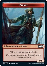 Pirate // Weird Double-Sided Token [Core Set 2021 Tokens] | L.A. Mood Comics and Games