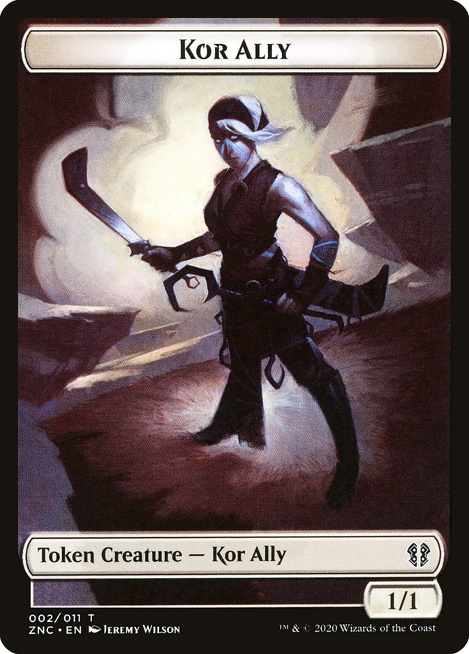 Bird // Kor Ally Double-Sided Token [Zendikar Rising Commander Tokens] | L.A. Mood Comics and Games