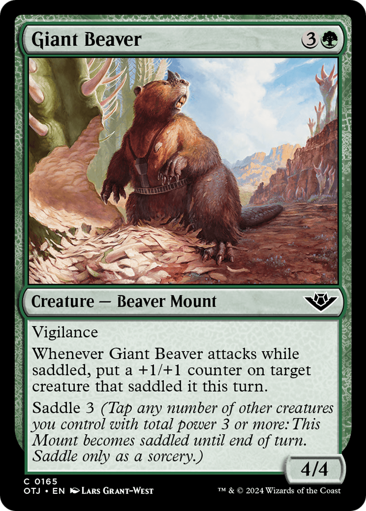Giant Beaver [Outlaws of Thunder Junction] | L.A. Mood Comics and Games