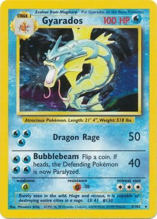 Gyarados (6/102) [Base Set Unlimited] | L.A. Mood Comics and Games