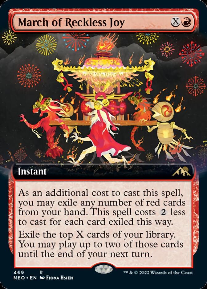 March of Reckless Joy (Extended Art) [Kamigawa: Neon Dynasty] | L.A. Mood Comics and Games
