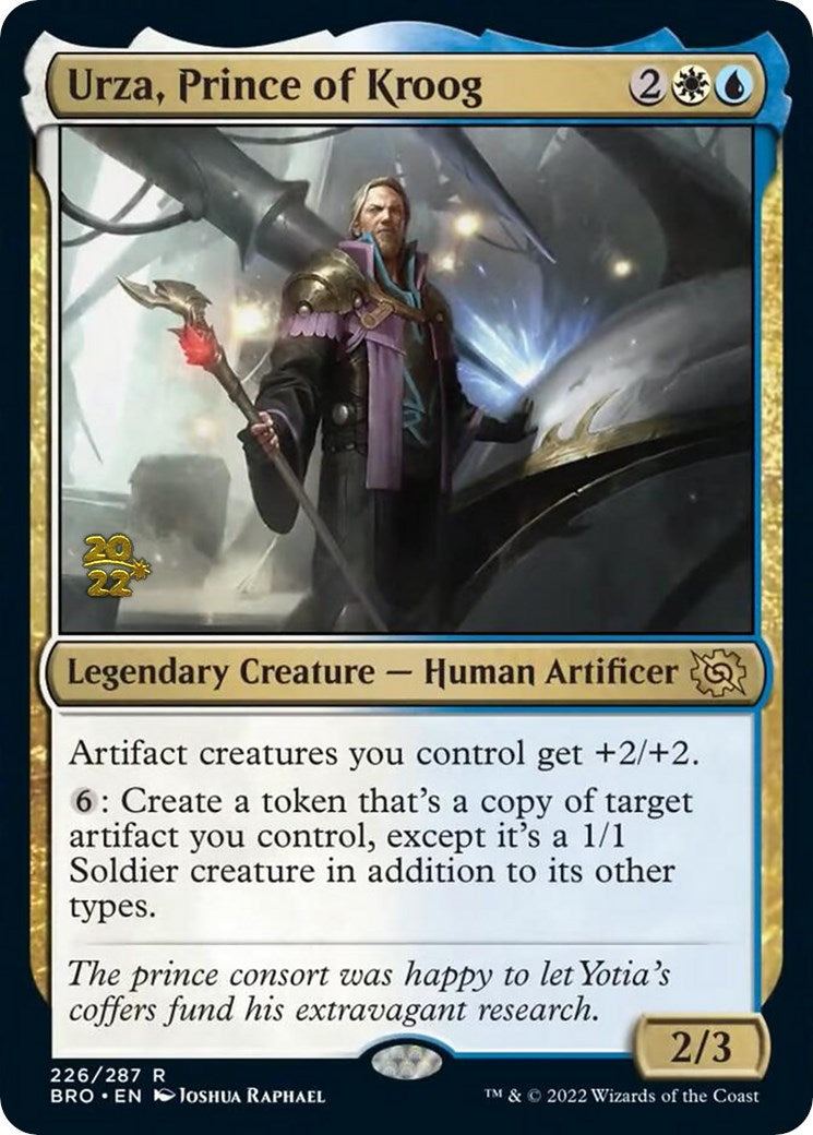 Urza, Prince of Kroog [The Brothers' War Prerelease Promos] | L.A. Mood Comics and Games
