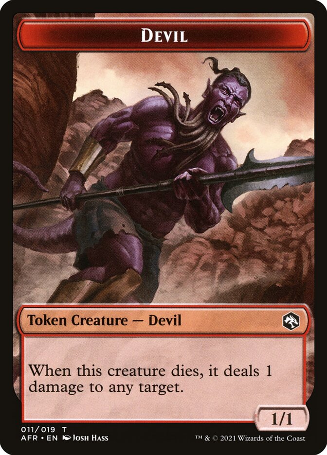 Devil // Vecna Double-Sided Token [Dungeons & Dragons: Adventures in the Forgotten Realms Tokens] | L.A. Mood Comics and Games