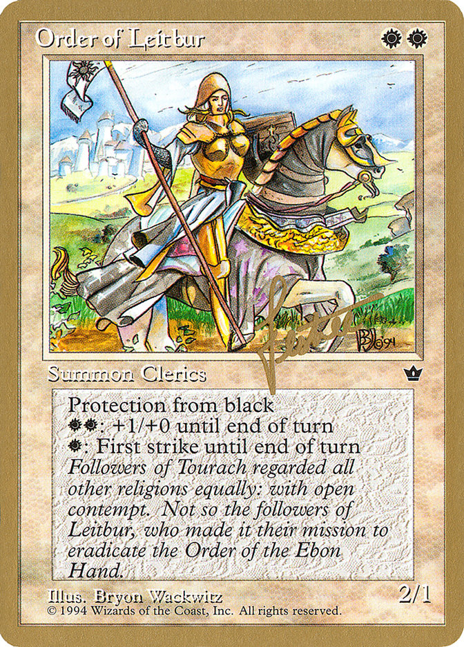 Order of Leitbur (Female) (Bertrand Lestree) [Pro Tour Collector Set] | L.A. Mood Comics and Games
