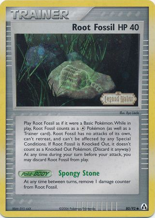 Root Fossil (80/92) (Stamped) [EX: Legend Maker] | L.A. Mood Comics and Games