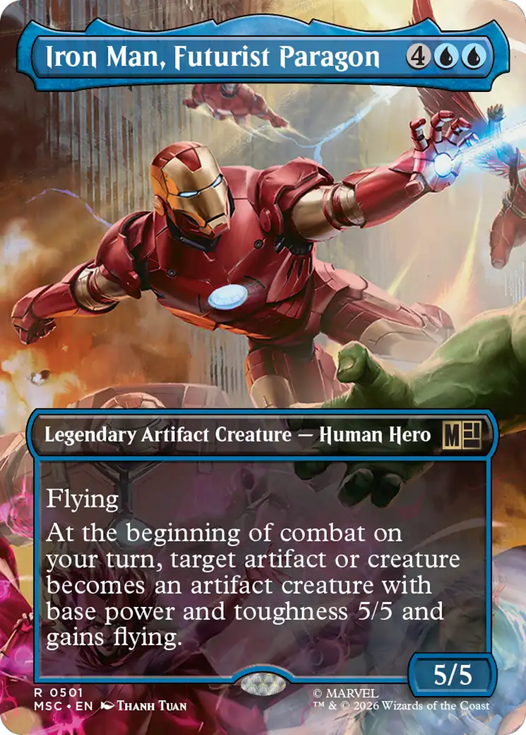 Iron Man, Futurist Paragon (Borderless) [Marvel Super Heroes Commander] | L.A. Mood Comics and Games
