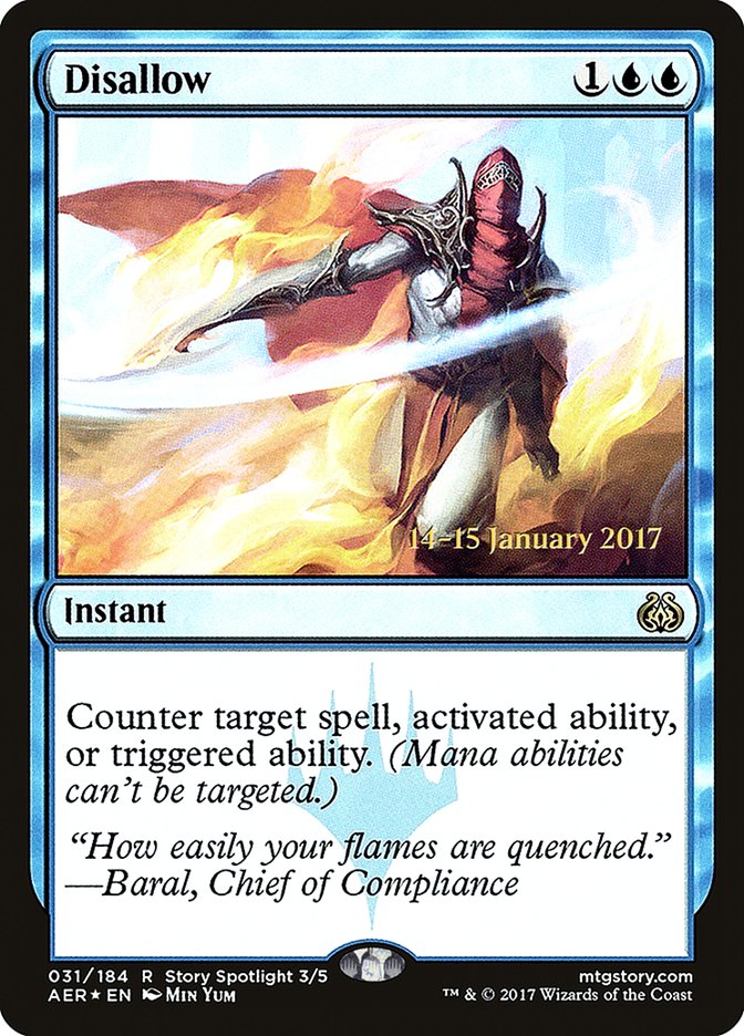 Disallow [Aether Revolt Prerelease Promos] | L.A. Mood Comics and Games