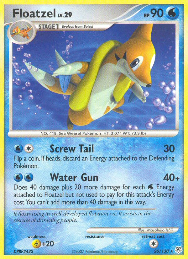 Floatzel (26/130) [Diamond & Pearl: Base Set] | L.A. Mood Comics and Games