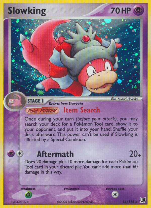 Slowking (14/115) [EX: Unseen Forces] | L.A. Mood Comics and Games