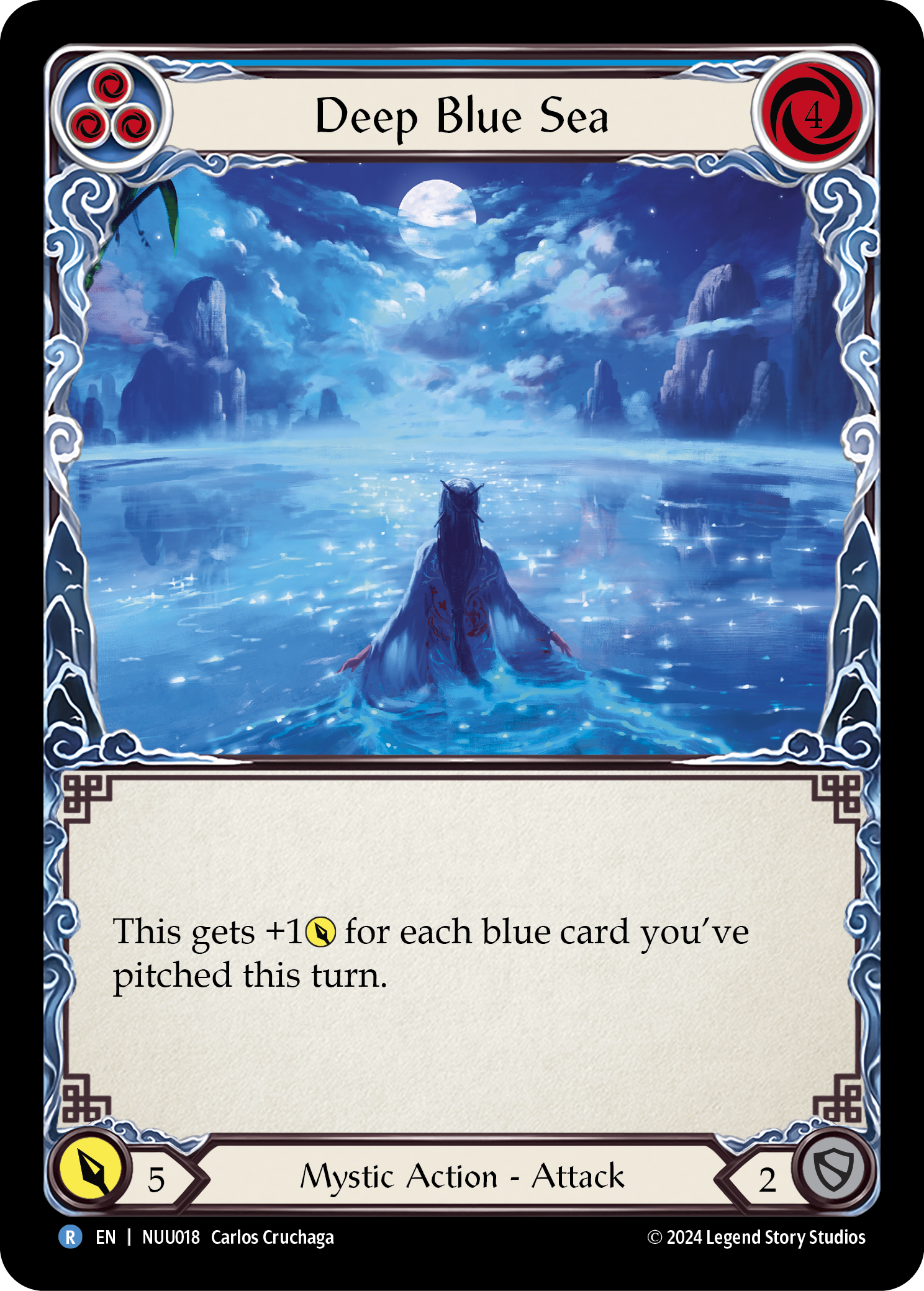 Deep Blue Sea [NUU018] (Part the Mistveil Nuu Blitz Deck) | L.A. Mood Comics and Games