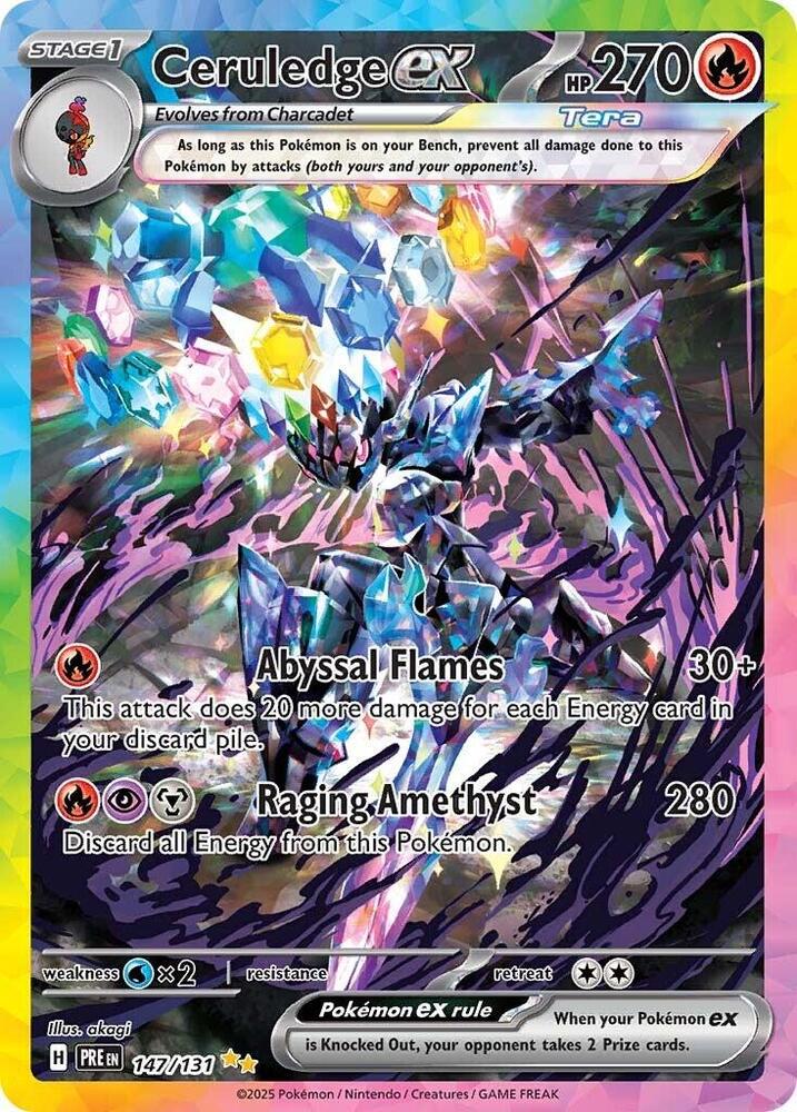 Ceruledge ex (147/131) [Scarlet & Violet: Prismatic Evolutions] | L.A. Mood Comics and Games