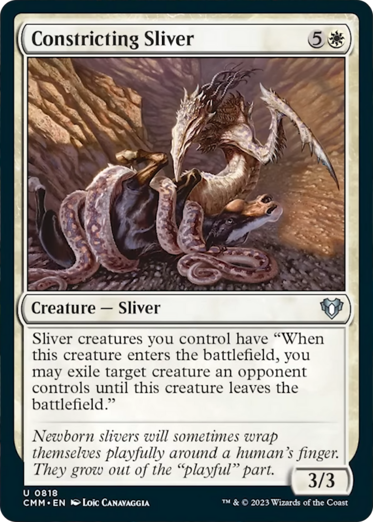 Constricting Sliver [Commander Masters] | L.A. Mood Comics and Games