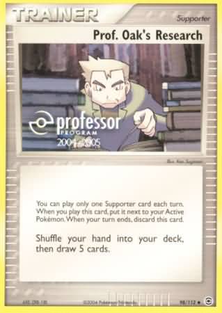 Prof Oaks Research (98/112) (2004 2005) [Professor Program Promos] | L.A. Mood Comics and Games