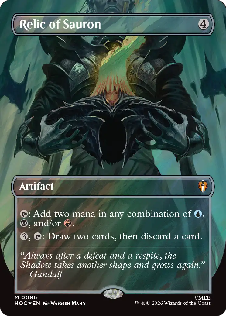 Relic of Sauron (Borderless) (Surge Foil) [The Hobbit: Eternal-Legal] | L.A. Mood Comics and Games