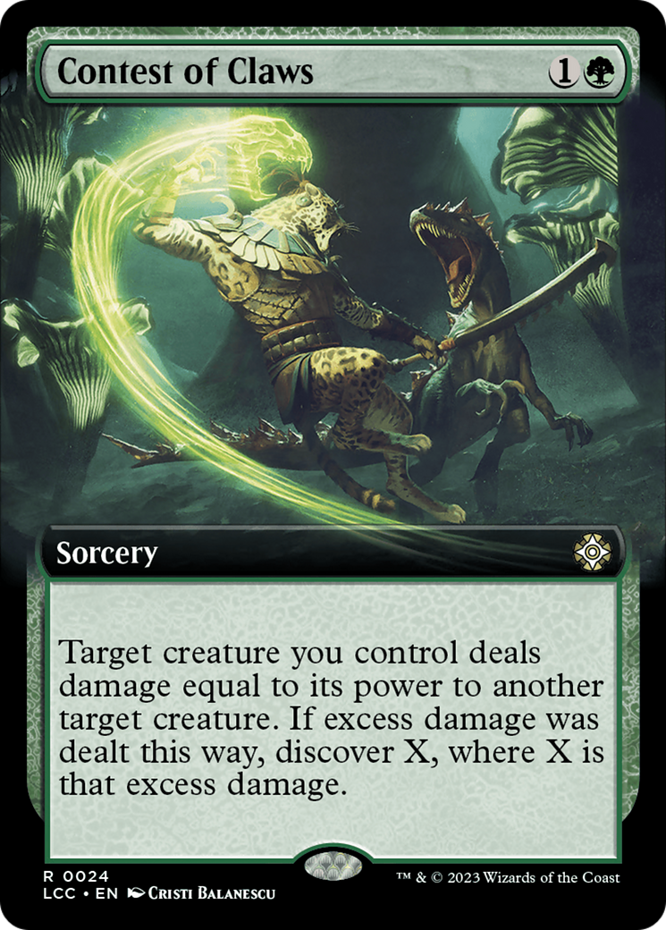 Contest of Claws (Extended Art) [The Lost Caverns of Ixalan Commander] | L.A. Mood Comics and Games