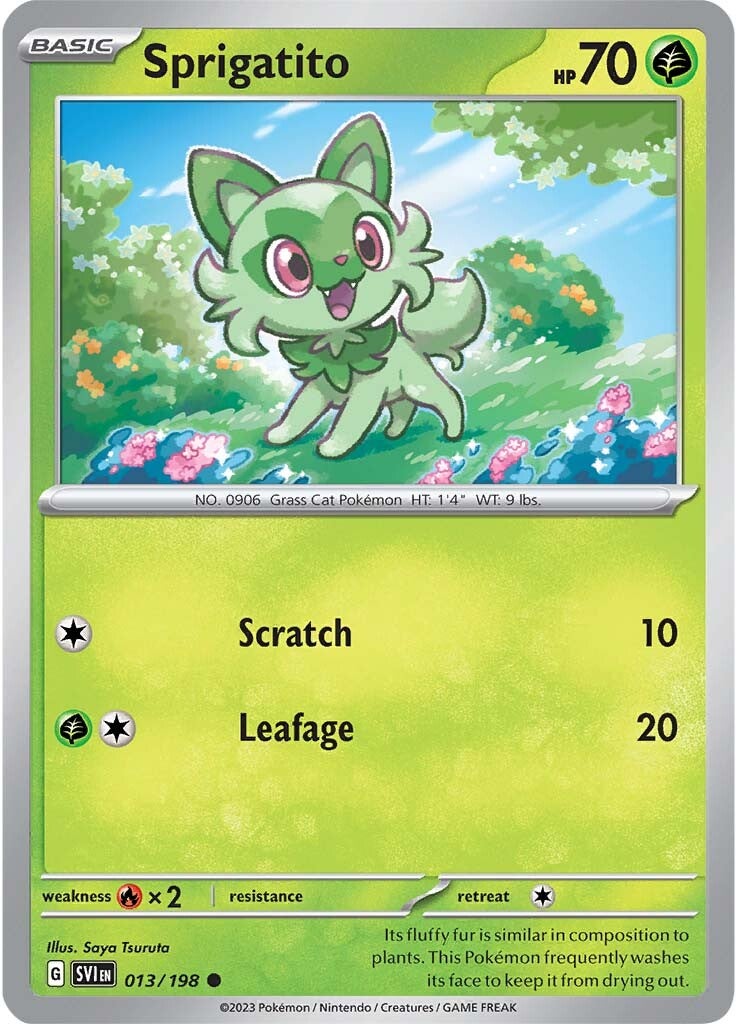 Sprigatito (013/198) [Scarlet & Violet: Base Set] | L.A. Mood Comics and Games