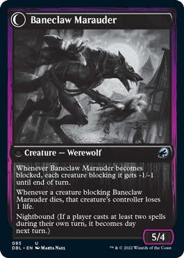 Baneblade Scoundrel // Baneclaw Marauder [Innistrad: Double Feature] | L.A. Mood Comics and Games