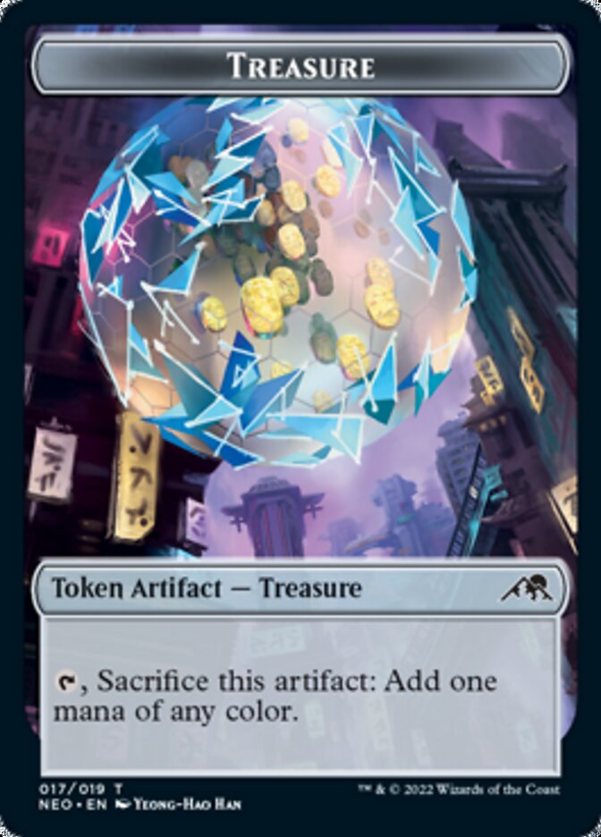Treasure Token [Kamigawa: Neon Dynasty Tokens] | L.A. Mood Comics and Games