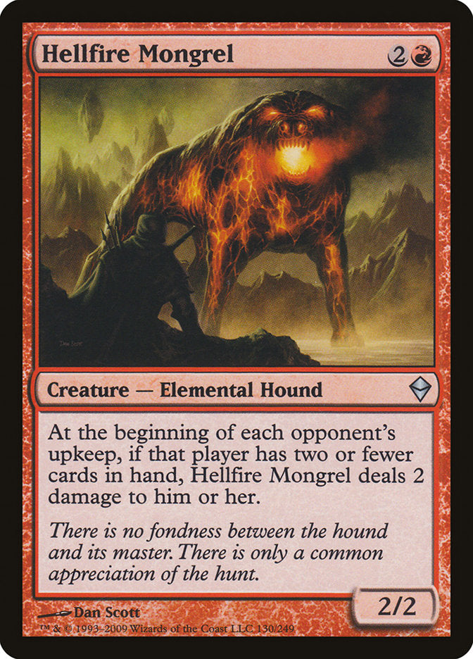 Hellfire Mongrel [Zendikar] | L.A. Mood Comics and Games
