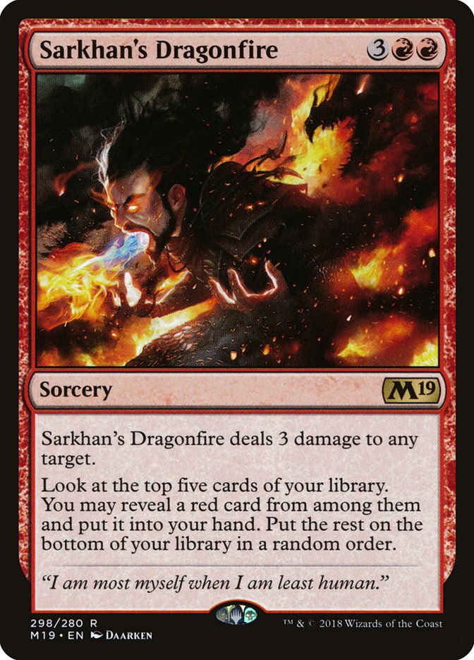 Sarkhan's Dragonfire [Core Set 2019] | L.A. Mood Comics and Games