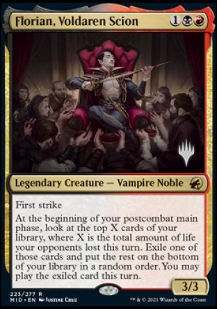Florian, Voldaren Scion (Promo Pack) [Innistrad: Midnight Hunt Promos] | L.A. Mood Comics and Games