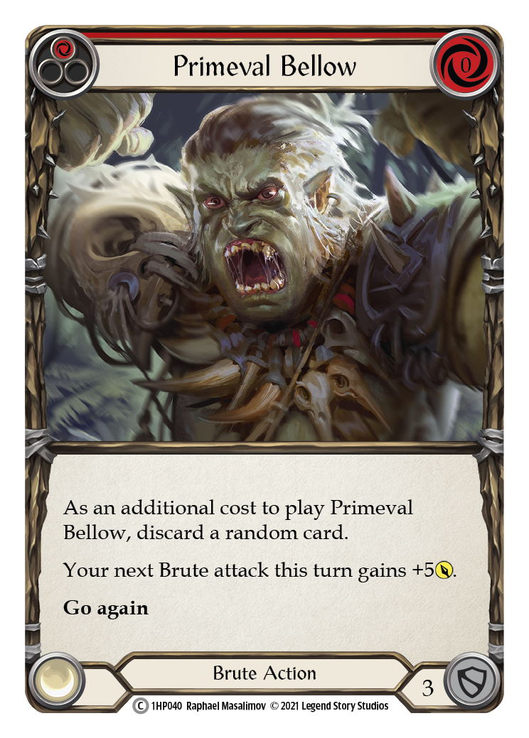 Primeval Bellow (Red) [1HP040] (History Pack 1) | L.A. Mood Comics and Games
