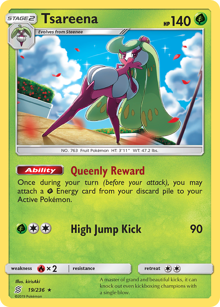 Tsareena (19/236) [Sun & Moon: Unified Minds] | L.A. Mood Comics and Games